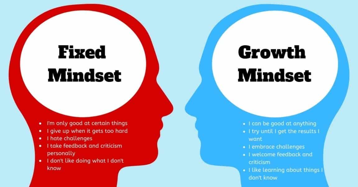 Fixed Mindset And Growth Chart