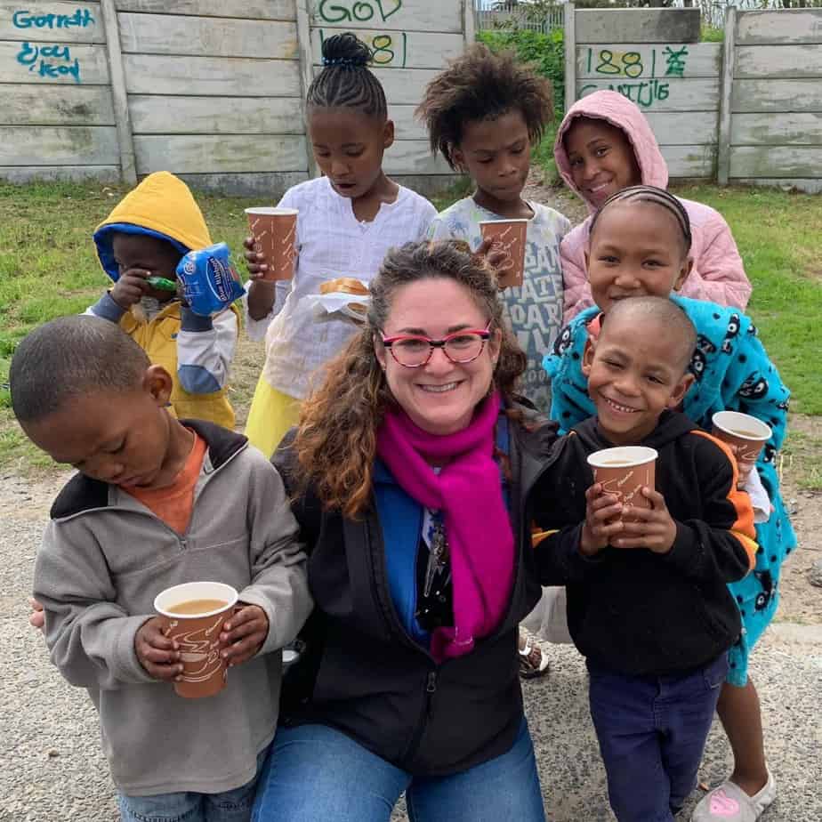 Heather Markel with cute kids