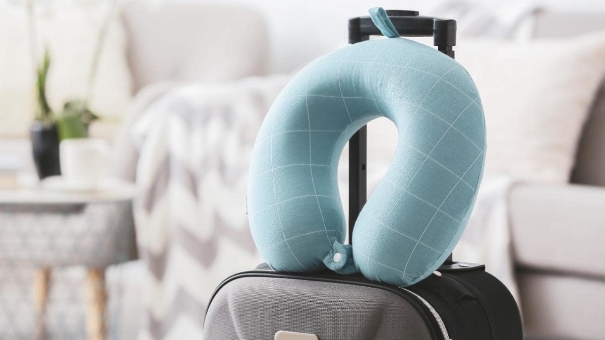 Inflatable Travel Pillows, Home Office Sleeping Head Neck Lumbar